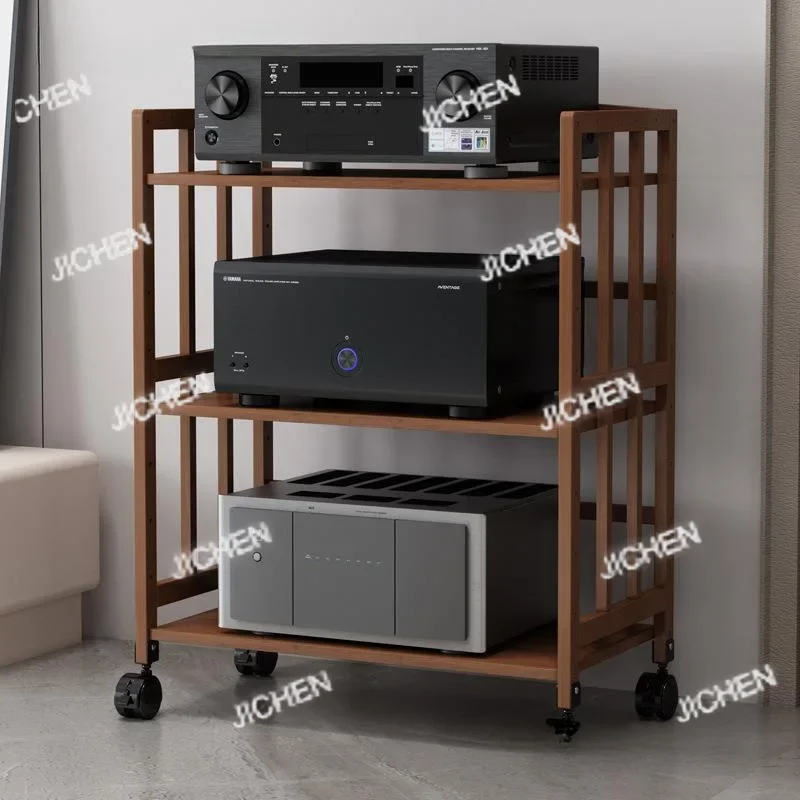 

Шкаф усилителя мощности звука ZQ, стойка усилителя мощности, бытовой регулируемый кронштейн для мобильной желчной машины из массива дерева