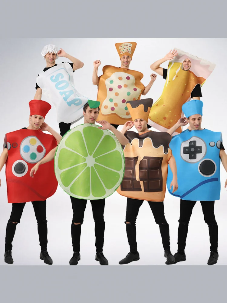 

Костюм на Хэллоуин, детский наряд, игровой контроллер, пиво, лимонный хлеб, дизайн, милая одежда для младенцев, этнический сценический костюм