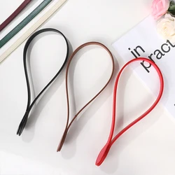 2Pcs 60cm PU Leather Bag Strap Lady Shoulder Bag Strap DIY Replacement Bag Accessories Handles For Women's Bags Solid Bag Handle