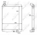 

59053 engine radiator FUSO CANTER FE711 FE711 FE71B