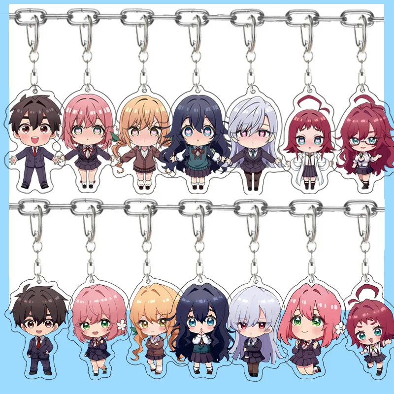 The 100 Girlfriends Who Really, Really, Really, Really, Really Love You Aijou Rentarou & Hanazono Hana Acrylic Keychain Cute