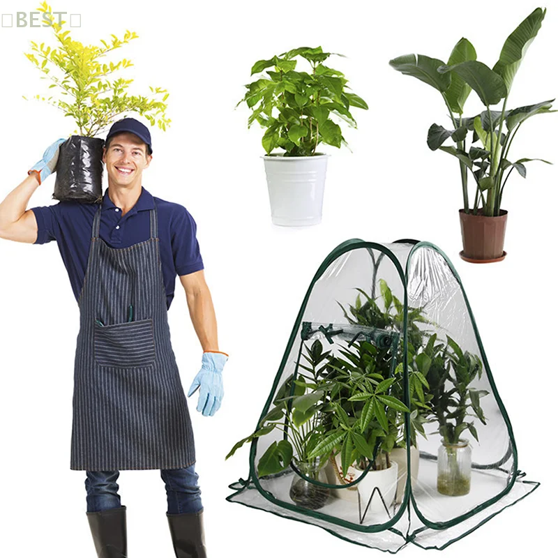 

Plant Greenhouse Tent Clear PVC Foldable Pop Up Greenhouse Plant Tent Flexible Multifunctional Plant Tent For Indoor Outdoor