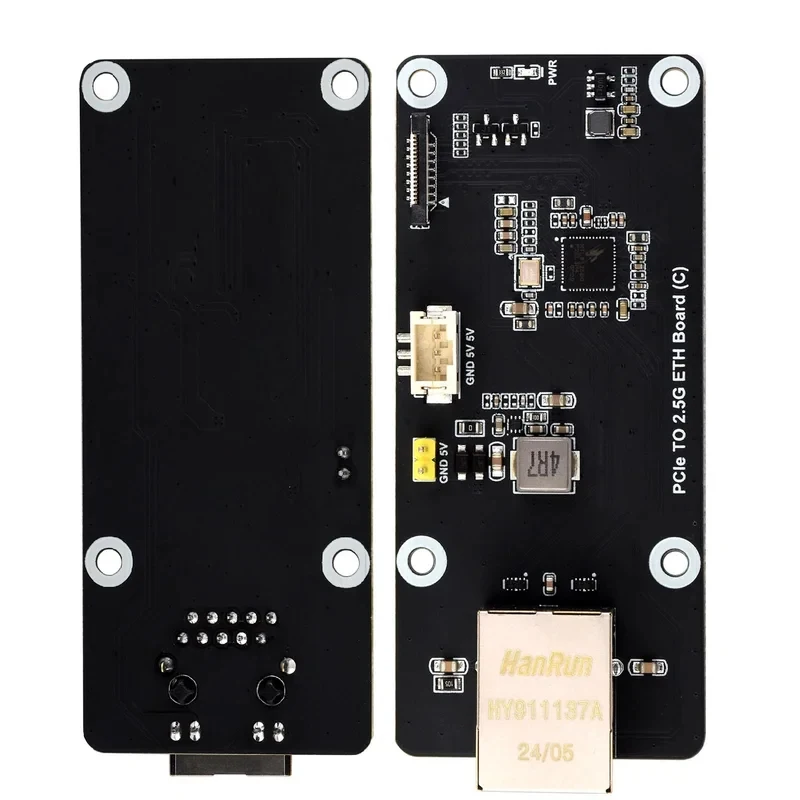 Waveshare PCIe TO 2.5G ETH Board (C) Raspberry Pi 5, Supports Raspberry Pi OS, Driver-, Plug And