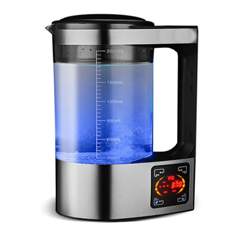 100-240V 2L Electric Hydrogen Rich Water Kettle Water Ionizer Machine Water filter Drink Hydrogen  Generator