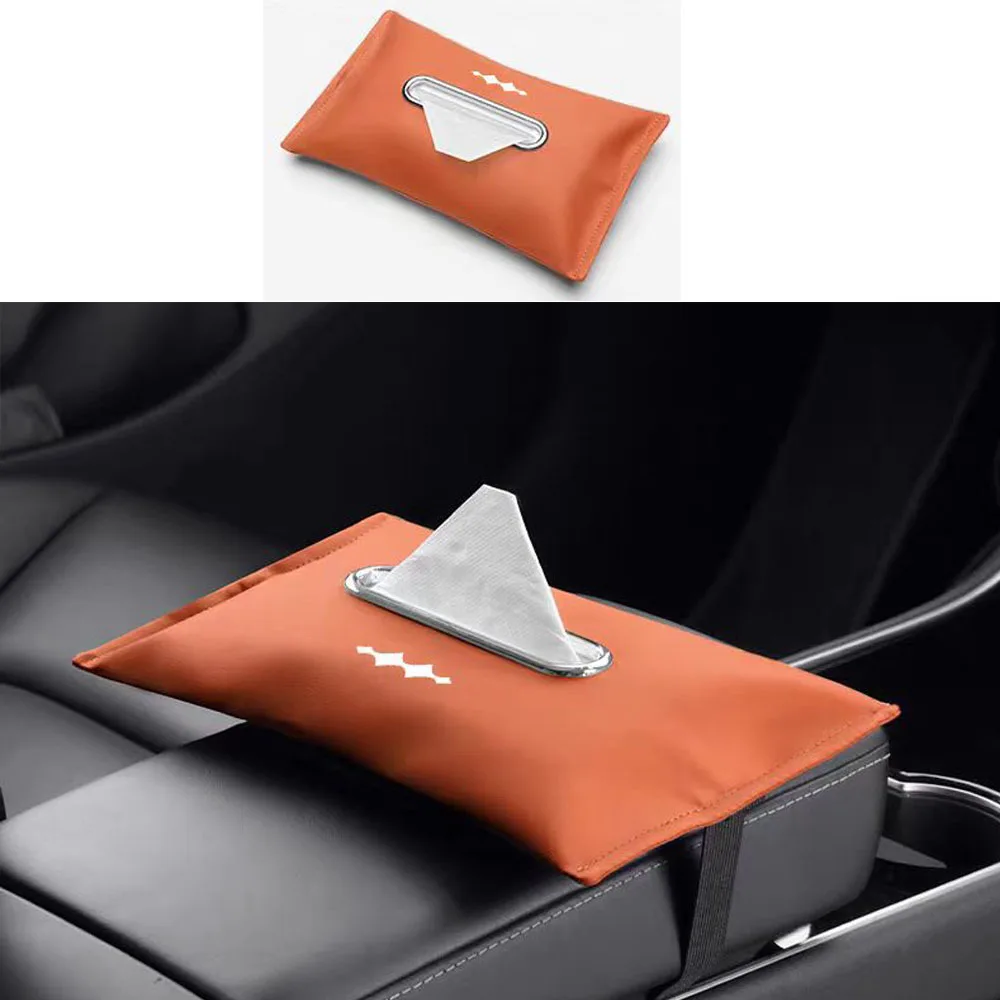 

Fit For BYD Formula Leopard 8 2024 2025 Car Armrest Box Tissue Bag Car Backrest Drawer Paper Box Car Interior Tissue Storage Bag