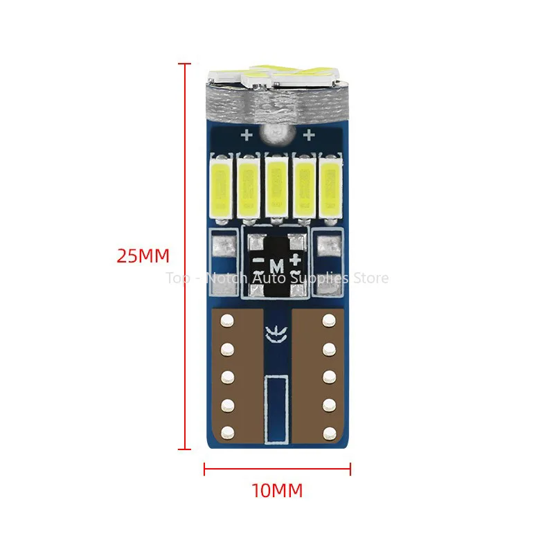 سيارة LED أضواء فك عرض مؤشر ضوء لانهائي T10 4014 15smd Canbus عرض مؤشر ضوء W5w لوحة ترخيص ضوء