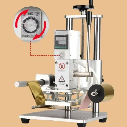 Embossing Machine Stamp Printer  Hot Foil Stamping Machine  Embossing Heat Press Machine Hot Stamping Press - view 6