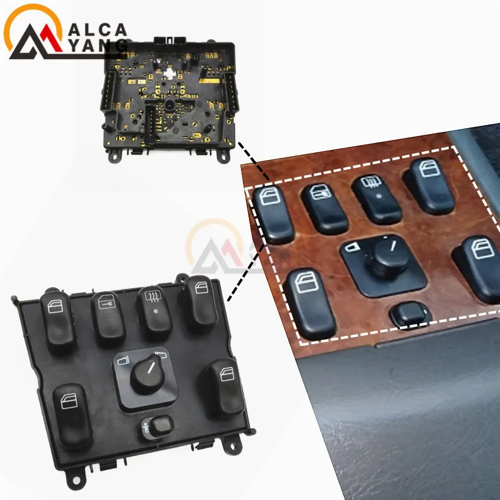 Power Fenster Schalter für Mercedes-Benz ML320 W163 Schalter EINE 1638206610 ,163 820 6610 A1638200910 A1638202410 A1638203010