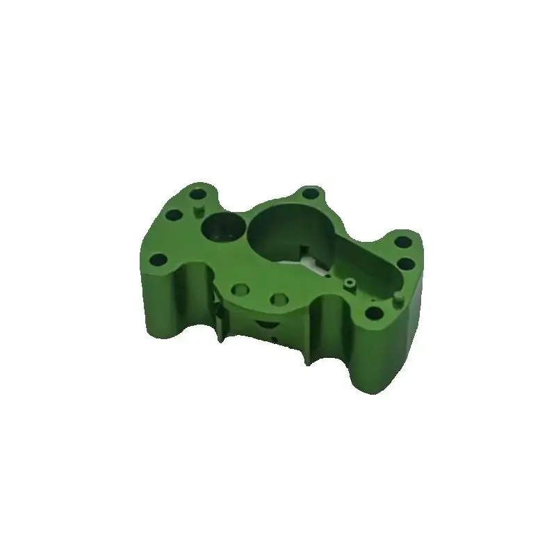 Custom Machined Parts Cnc Aluminum Green Anodized Complex Pattern Flexible CNC Turning Milling Parts Production