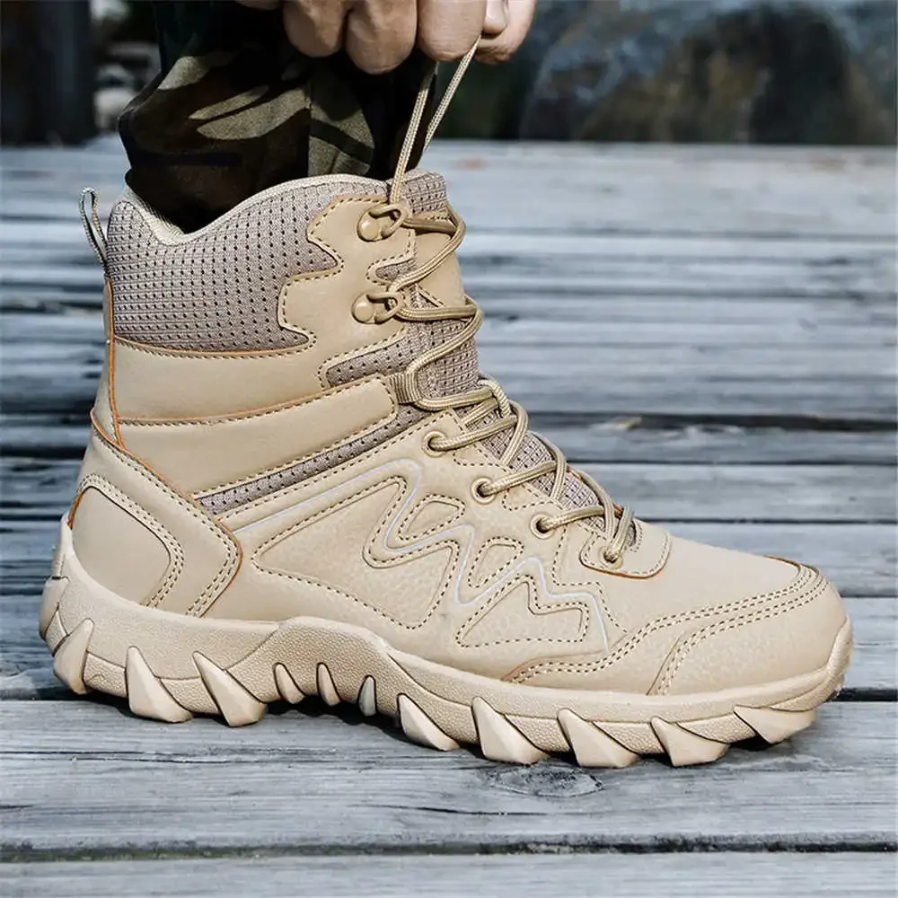 40-41 Khaki Men's Sneakers Yellow Casual Outdoor Boots Man Spring Shoes Men Sports Novelty Second Hand Sapatenis Baskettes