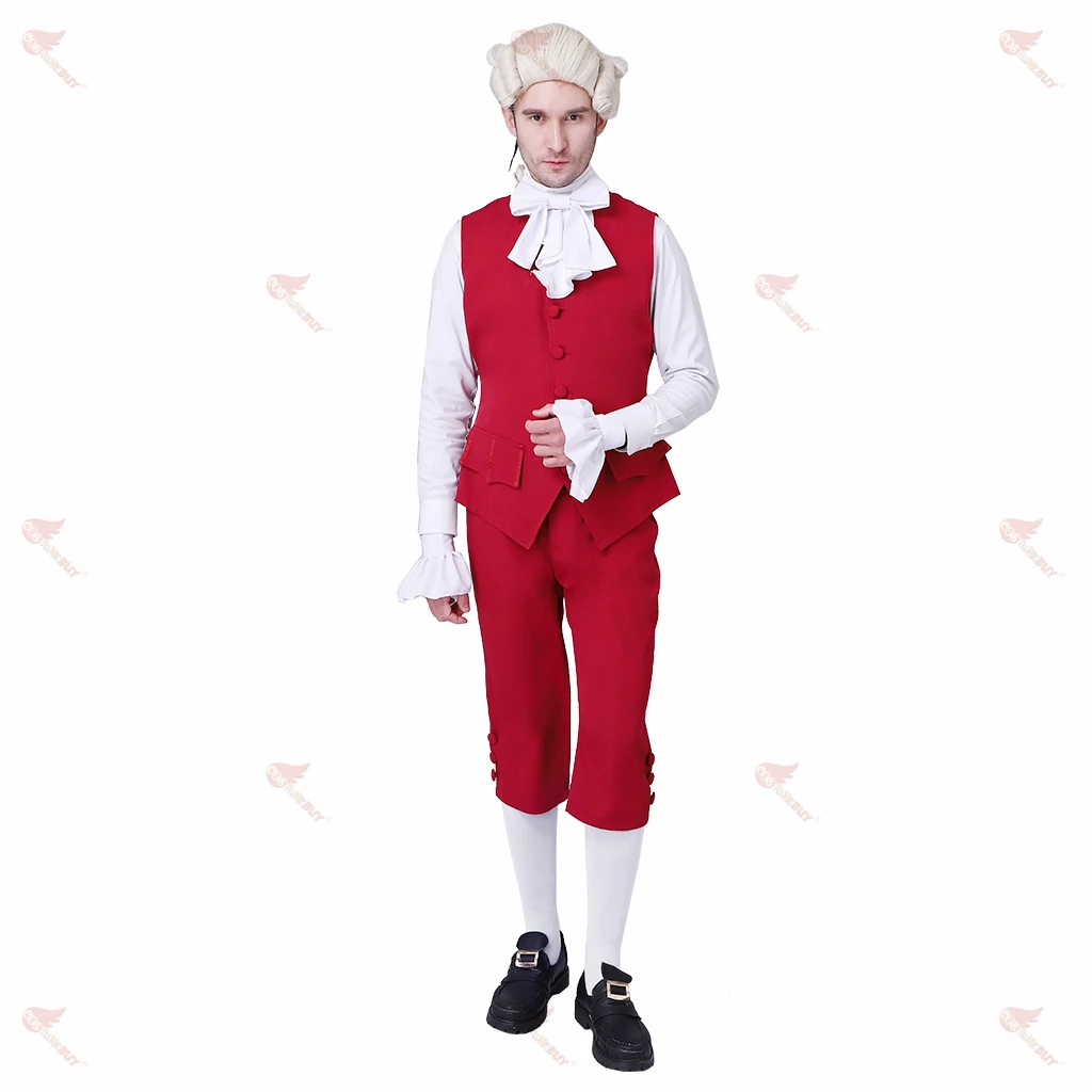 Movie TV Alexander Hamilton Period Costume ,Musical Stage 18th Century Aristocrat Outfits Party Holiday Adult Men's Suit