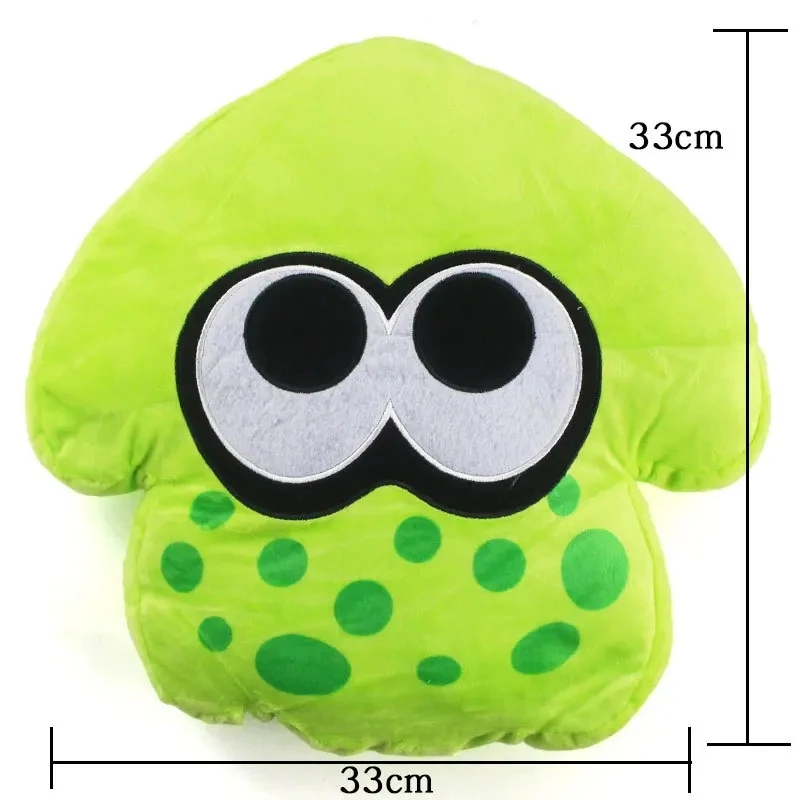 Splatoon Inkling Anime Kawaii Animal Pollow 33cm Orange Green Cushion Plush Peluche Soft Stuffed Cartoon Toys Dolls Kids Gift