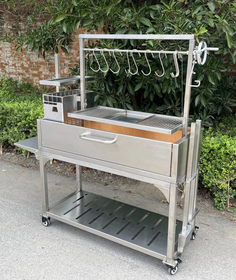 Hot Selling   Gaucho Asado Parrilla  Argentine Barbecue Tag Wood Argentina Grill Santa Maria Style for Camping