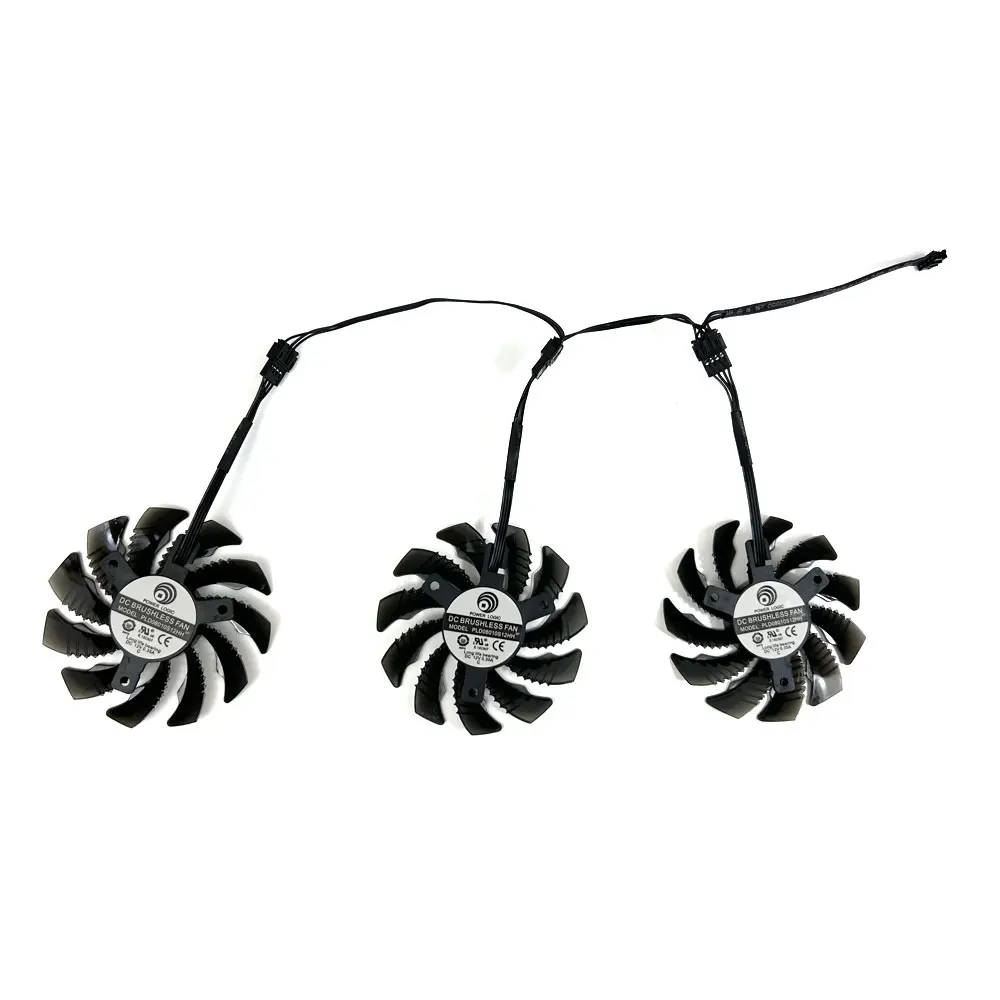 3 teile/satz 75mm t128010su pld08010s12hh gpu kühler für gigabyte radeon rx 6600 xt rx 6700 xt gaming oc grafikkarten fans