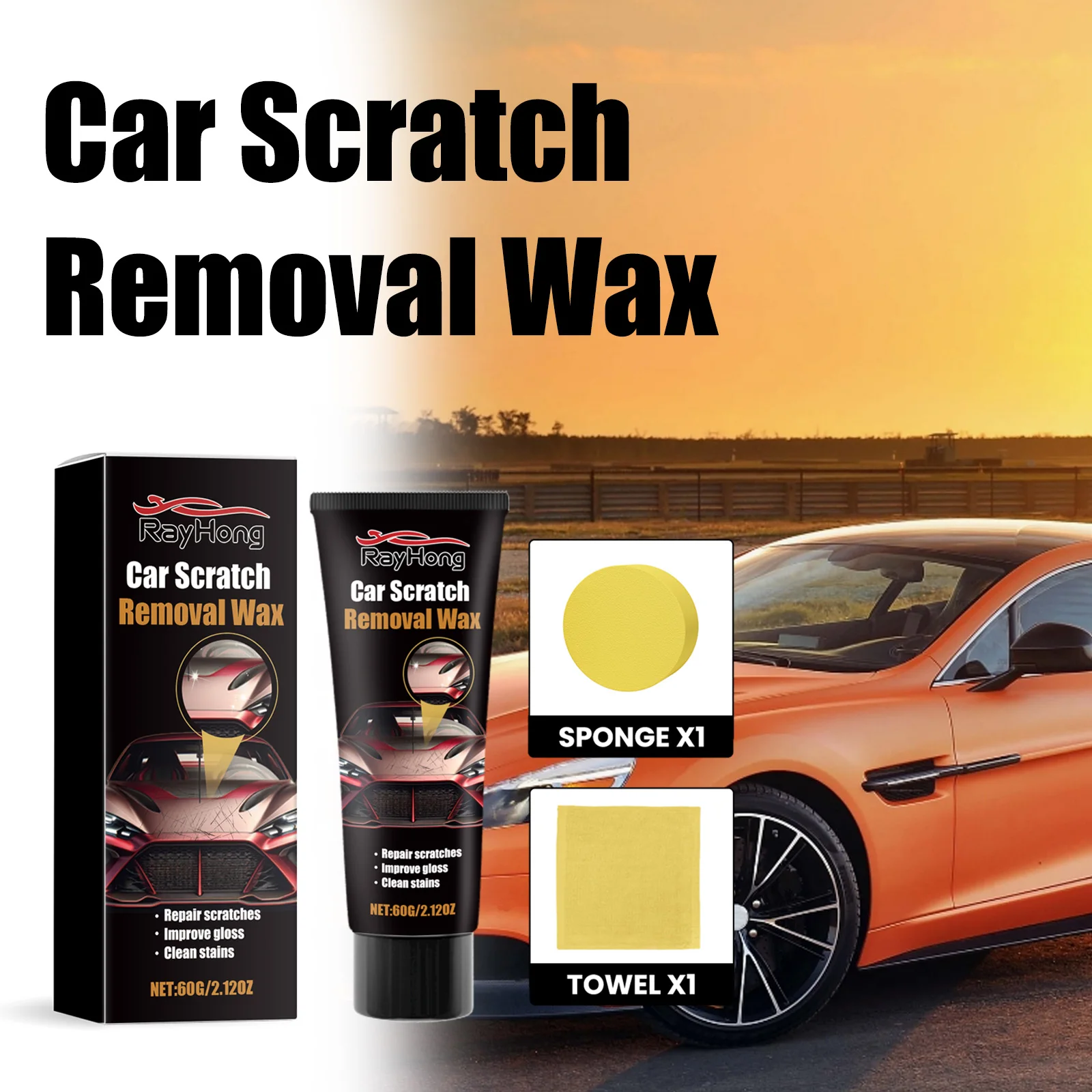 Deep Scratch Remover for Car Scratches Repair Paste Wax Auto Body Paint Scratches Repair Polishing Grinding Paste Car Paint Care