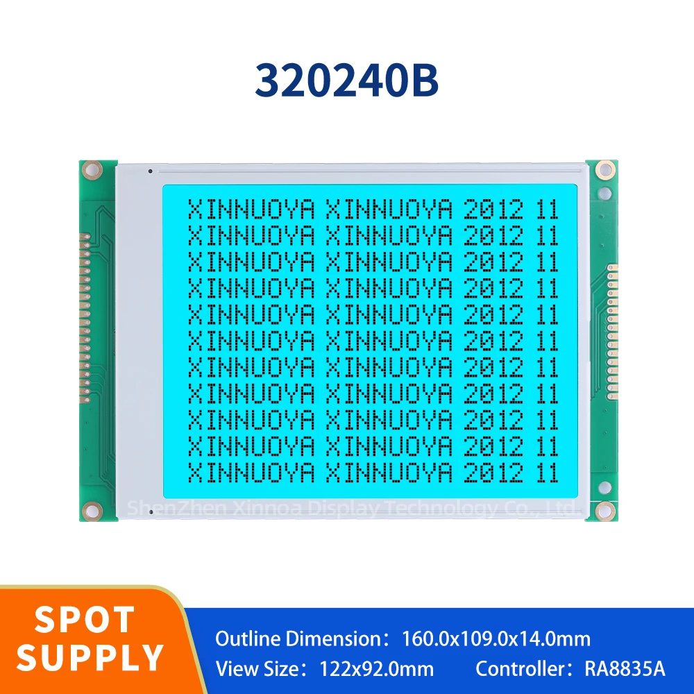 

LCM320240B Graphic LCD Display Screen Blue Film With Black Letters Monochrome Screen Module LCD Liquid Crystal Module