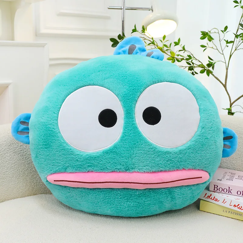 Kawaii Sanrio Hangyodon Plush Anime Plush Doll Stuffed Toys Halloween Decoration Sofa Backrest Cushionthrow Pillow Girls Gifts