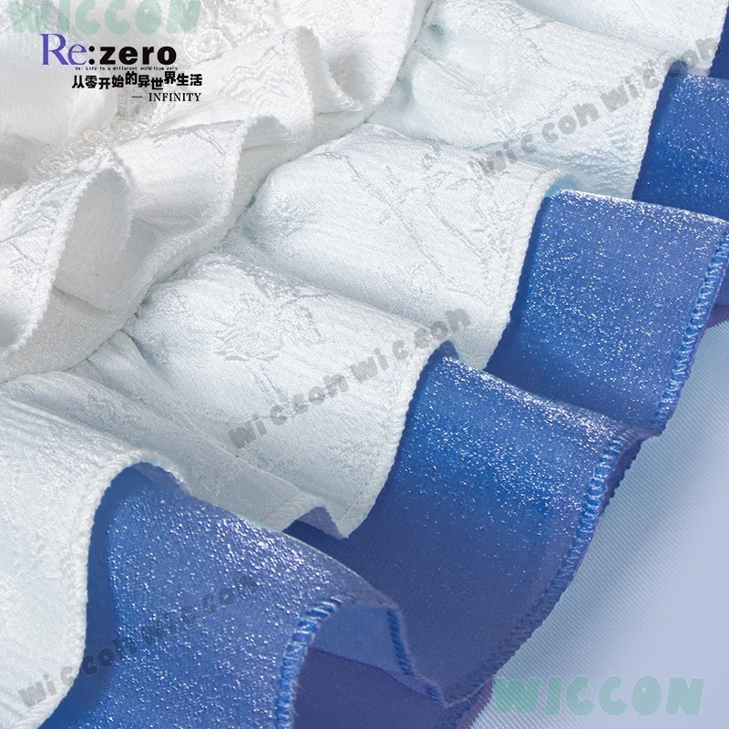 New Cos Isekai Seikatsu Re:zero Rem Figure Same Style Cosplay Lolita Anime Cosplay Costume Wig Halloween Clothes Girl Dress