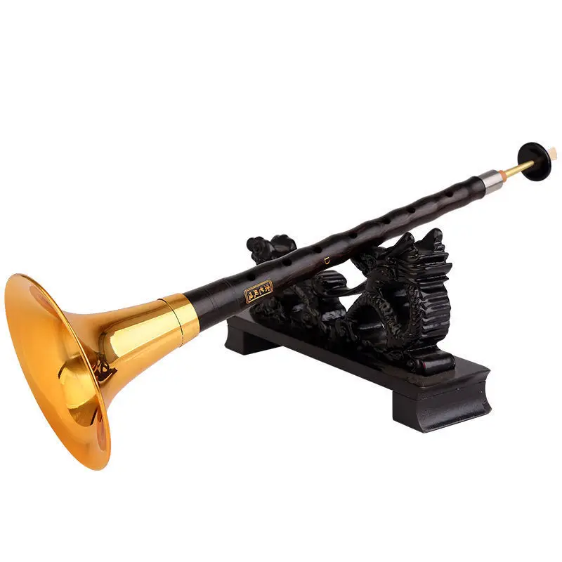 

Suona Flute Ebony Redwood Black sandalwood Key of D,C,Bass G,E,A Bb Tone Chinese Musical Instrument