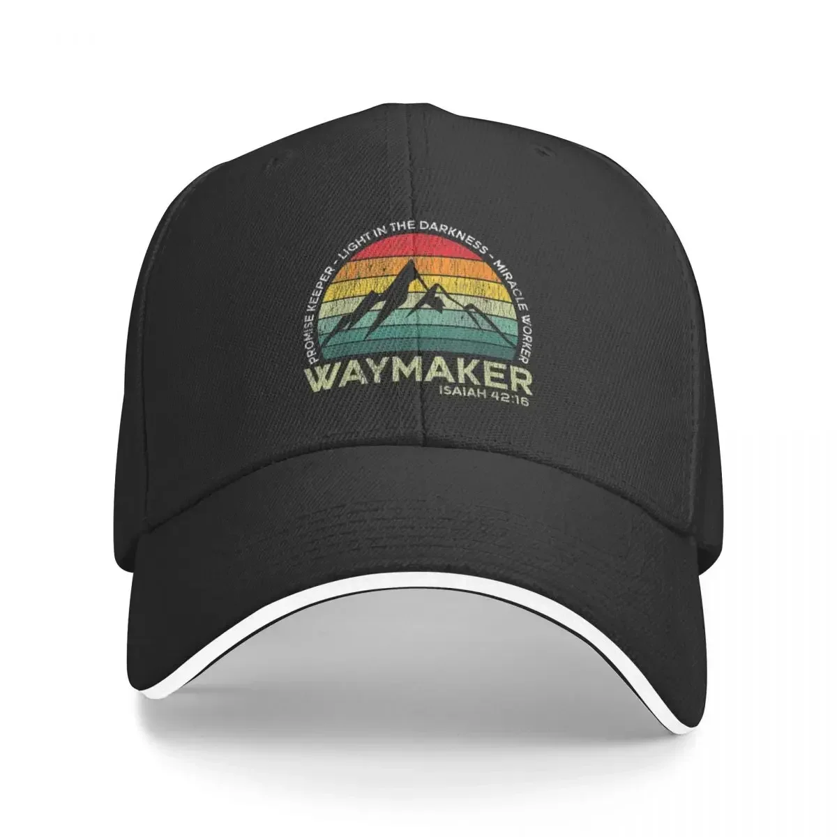 

Vintage Waymaker Promise Keeper Miracle Worker Christian Baseball Cap Thermal Visor Unique hats Women's Golf Wear Men's