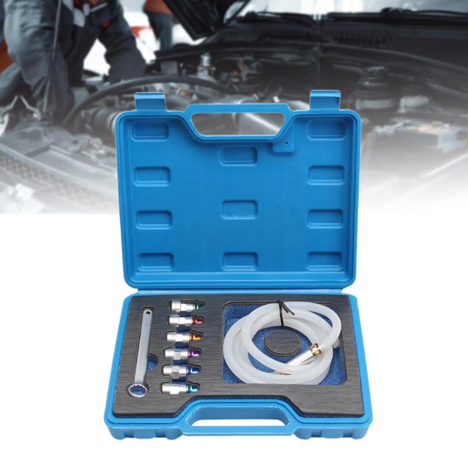 8Pcs/Set Brake Bleeder Wrenches Bleed Extractor Socket & Check Valve  Oil Drain Exhaust Wrench Brake Cylinder Screws