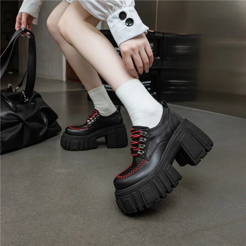 Sandalias Planas De Cuero De Microfibra Pu De 8.5Cm Para Mujer, Con Plataforma Y Cuña, De Marca, Con Punta Redonda Y Cordones. — -33%, 17.63€ Coupon, from 35.79€ – 33% descuento – €35.79