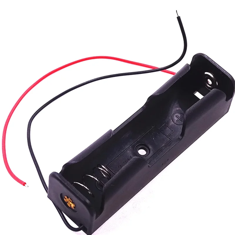 10pcs 18650 battery box, one section, one section with wire