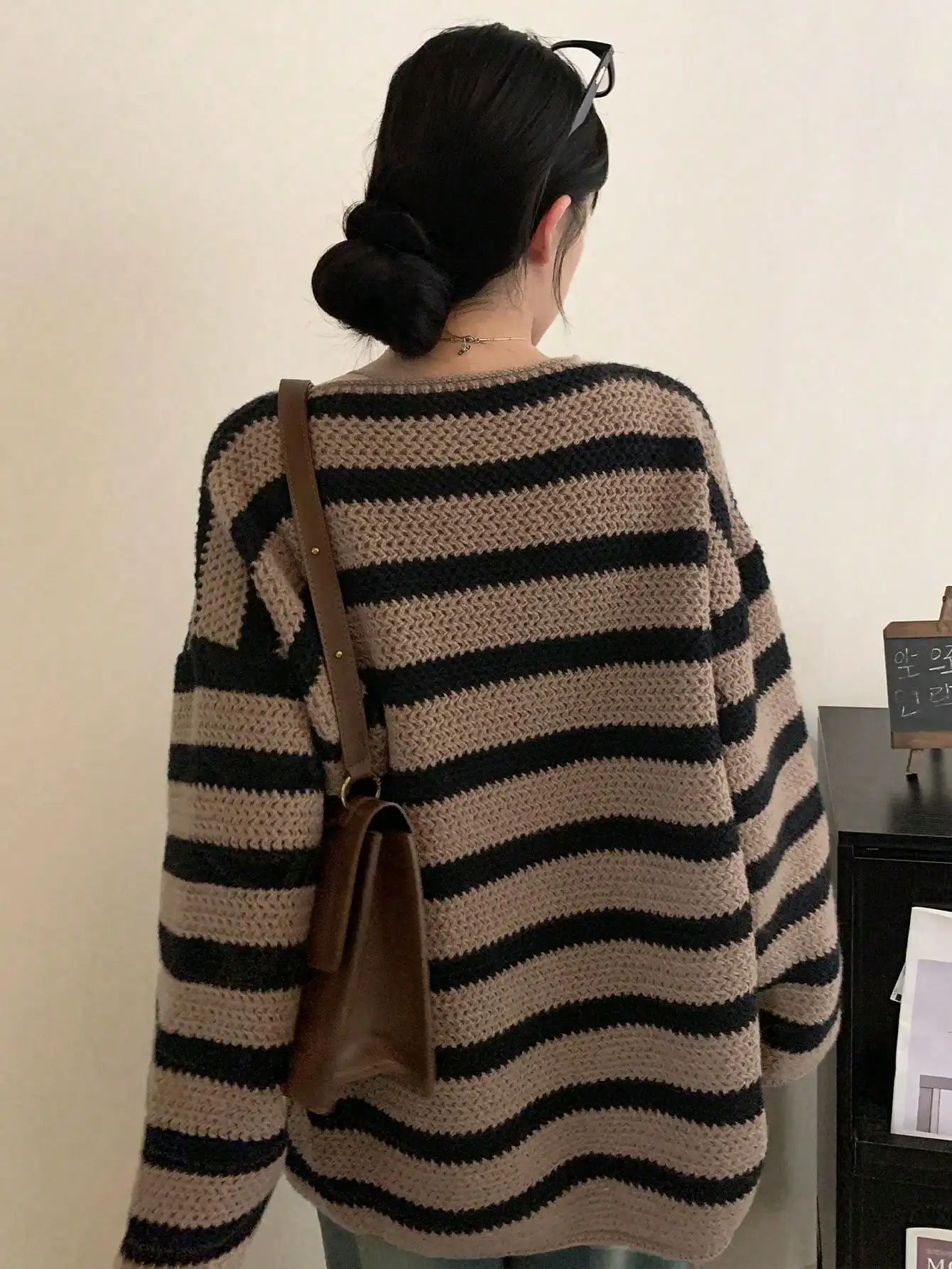 Autumn High-End Wear Stripesd Knitwears for Women 2024 New Spring and Autum Fashionable and Unique Tops