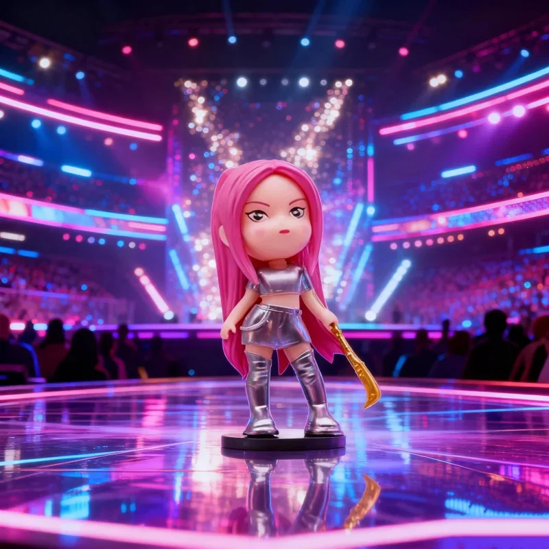 Kpop شيطان الصيادين أنيمي الشكل اللعب لطيف بولي كلوريد الفينيل المنقولة المفاصل عمل نموذج لجسم دمى الاطفال عيد ميلاد الديكور لعبة الهدايا