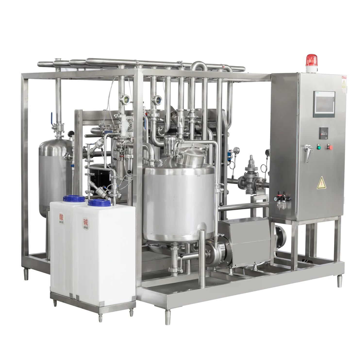 FOODLINE Low MOQ Milk Sterilizer Machine Integrated Cooling Function Stainless Steel Commercial Pasteurization Tank