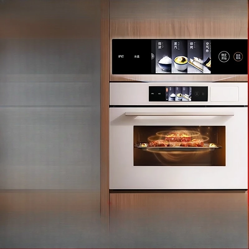 Embedded steaming, baking and frying machine, household electric steaming oven, water wave stove microwave oven