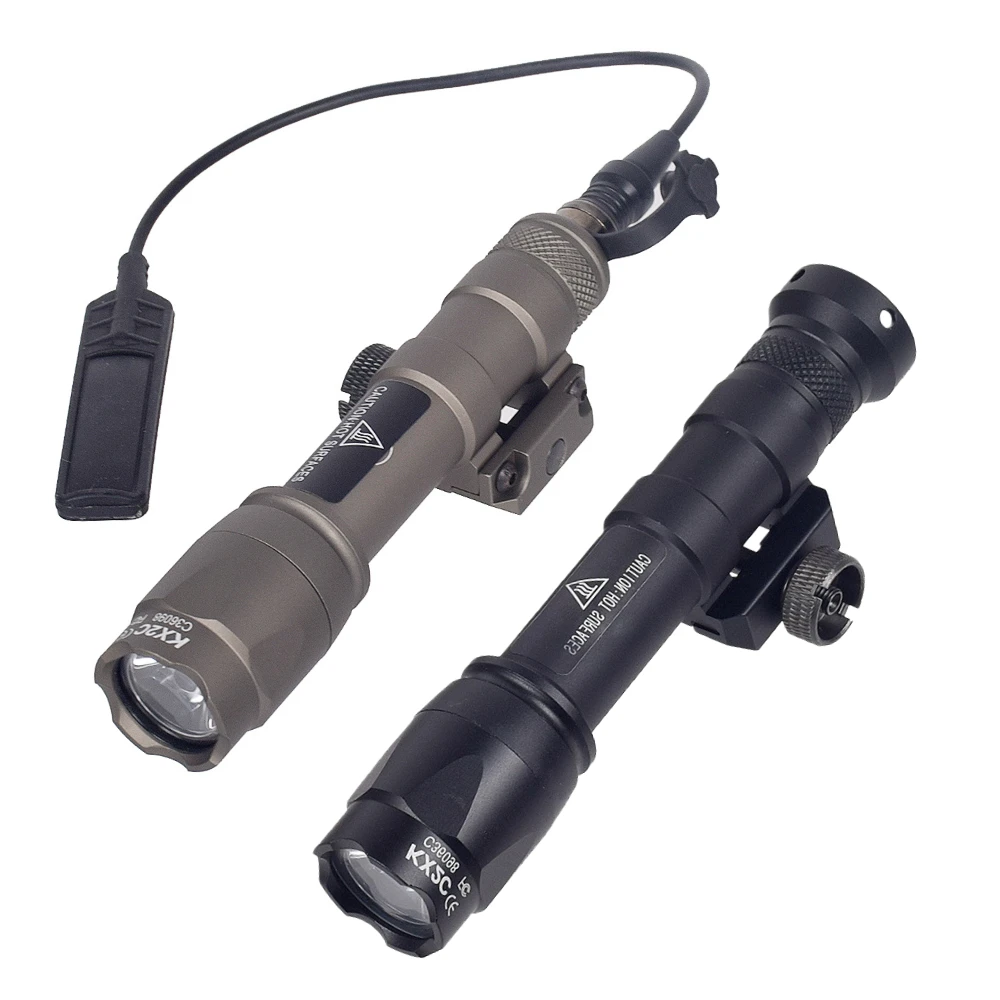 

Мощный тактический фонарь для пистолета M300A M600C AR15 HK416 M4, светодиодный фонарик для охотничьей винтовки для уличной охоты, подходит для направляющей 20 мм