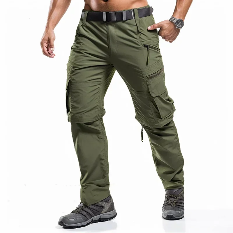 

Men's Cargo Pants for Hiking Outdoor Removable Calf Leg