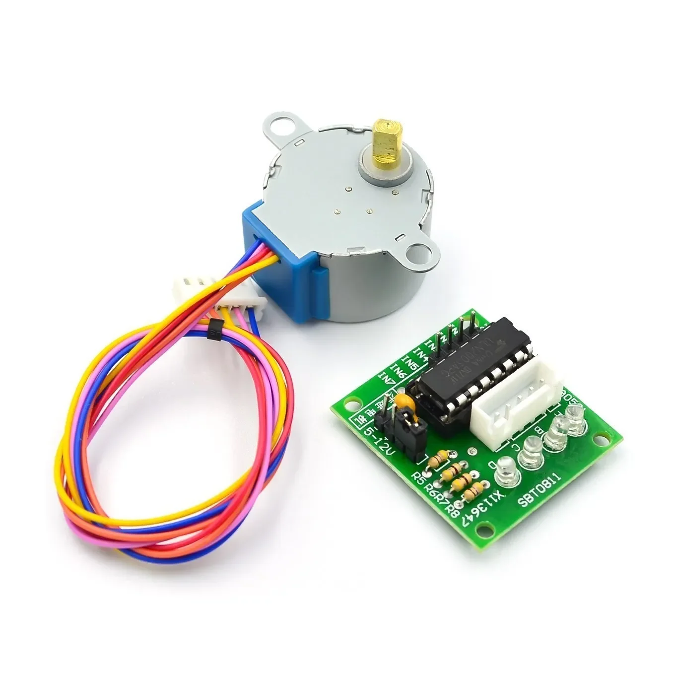 1/3/5 conjunto de motor de passo 5v 28byj-48 + módulo de teste de driver uln2003 para arduino, micro mini motor de passo elétrico para pic 51 avr