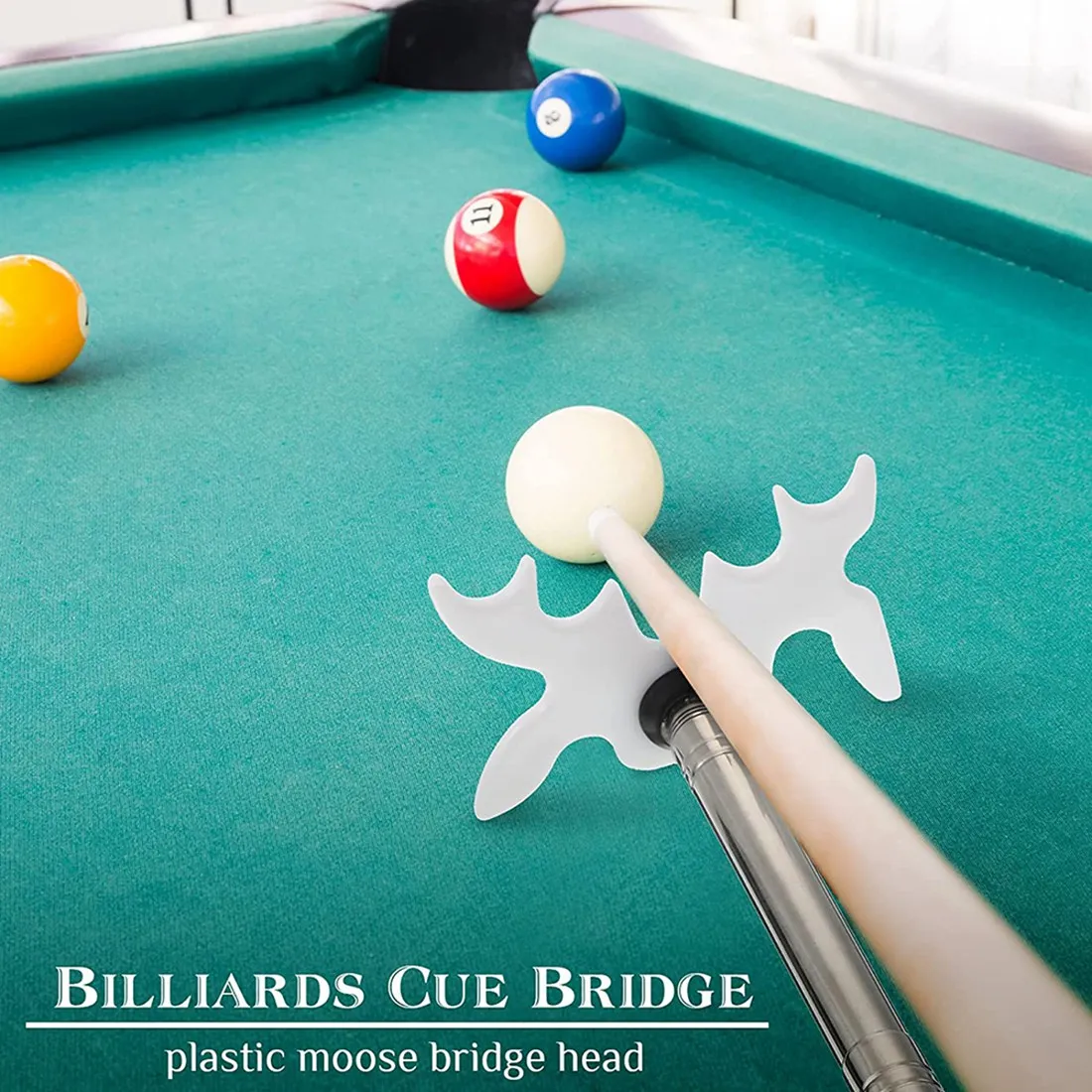 

A65G-Retractable Billiard Cue Stick Bridge With Bridge Head, Billiard Pool Cue Accessory For Pool Table,Bridge Head