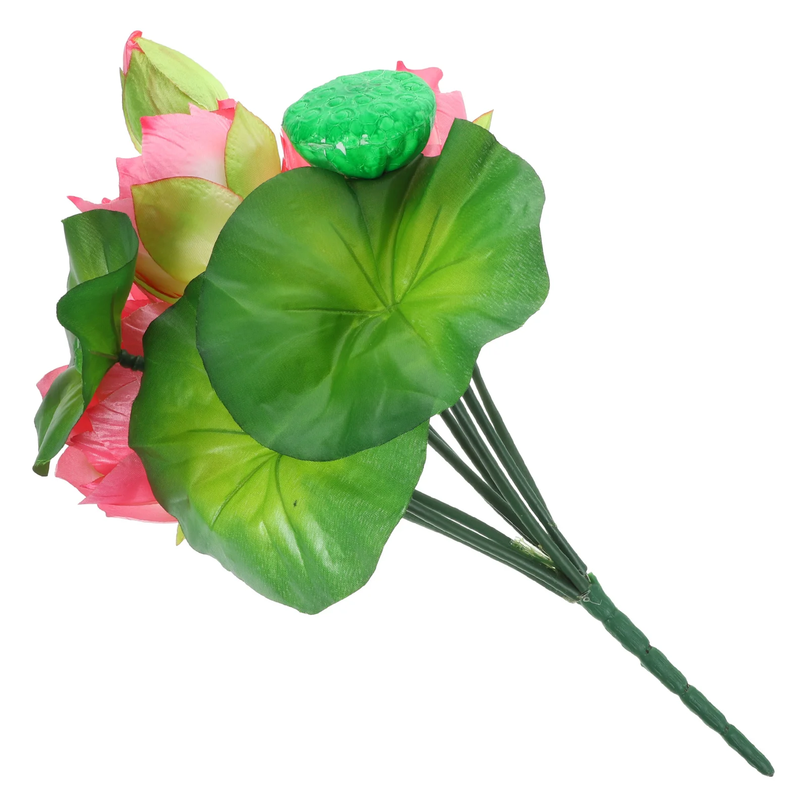 

Fake Lotus Flower Small Artificial Flowers Realistic Bridal Bouquets Office Centerpieces Lightweight Compact Size Easy Carry