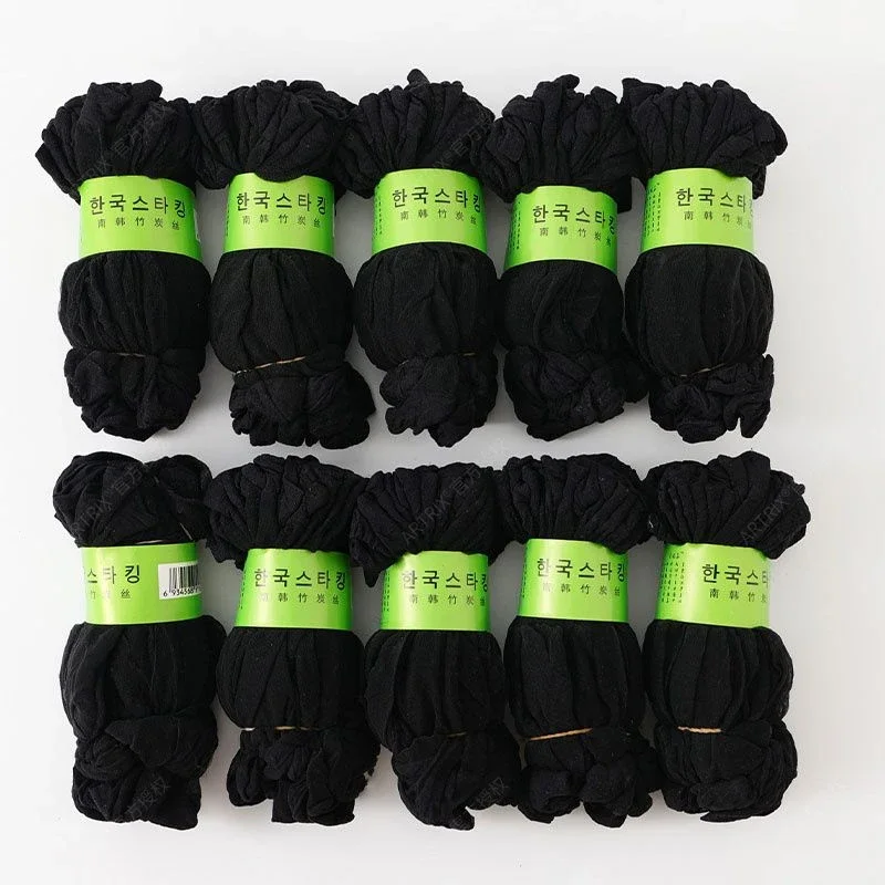 10 Paar-100 Paar Transparente Sommersocken Ultradünne Damen Nylon Kurze Knöchelsocken Elastische Kristall-Frühlings-Seidensocken – Detail 5