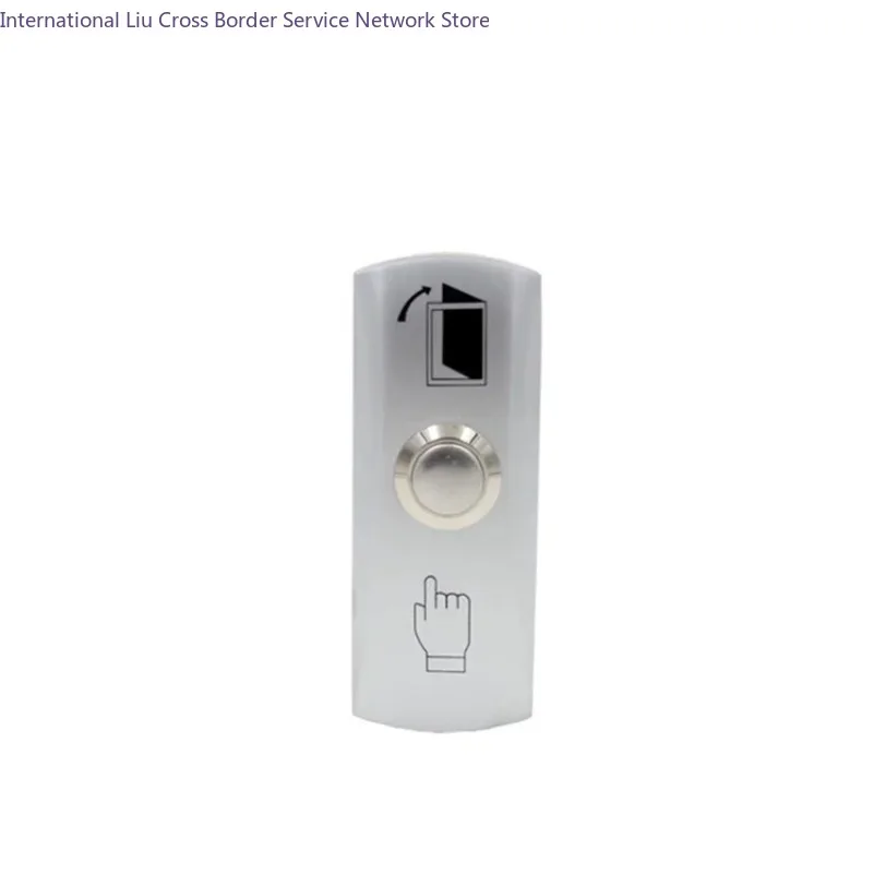 Metal Shell Door Lock Push To Exit Button NO/COM Output with Back Box for Access Control System