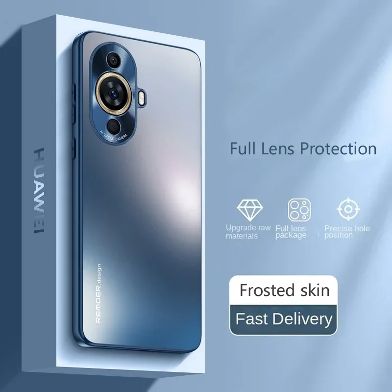 

Для Huawei Nova 12S 10 11 8 9 13 Pro Чехлы Металлическая матовая защита кожи ТПУ Чехол для телефона Противоударный задний чехол Чехлы Новый
