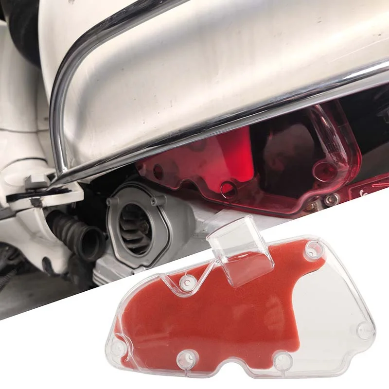 Motorcycle Accessories For Vespa Sprint Primavera LX LXV 125 150 cc Transparent Air Filter Cover Air Element Guard Protector