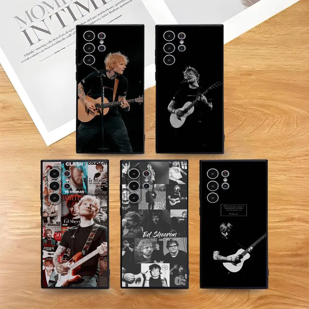 E-Ed Sheeran UK Singer Phone Case For Phone S Series S21 S22 S23 S24 S25 FE Plus Ultra TPU Soft To Skin-friendly Case
