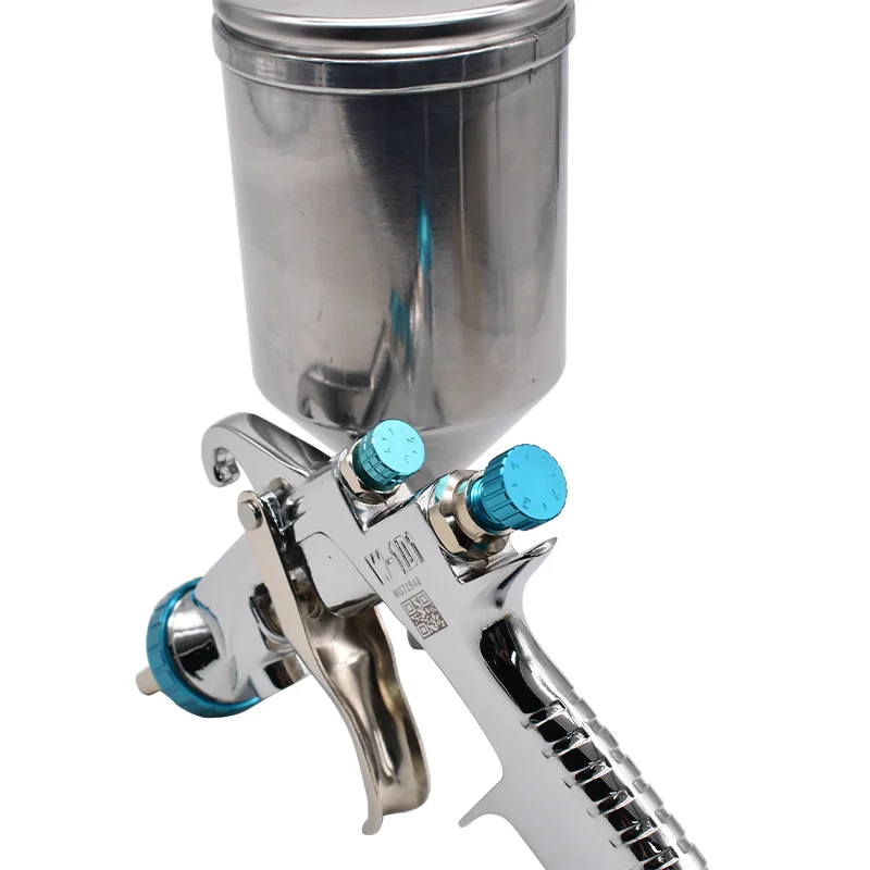 High quality spray paint professional W-101 HVLP spray paint gun 400CC plastic cup, 1.3mm nozzle, no charging, suitable for auto