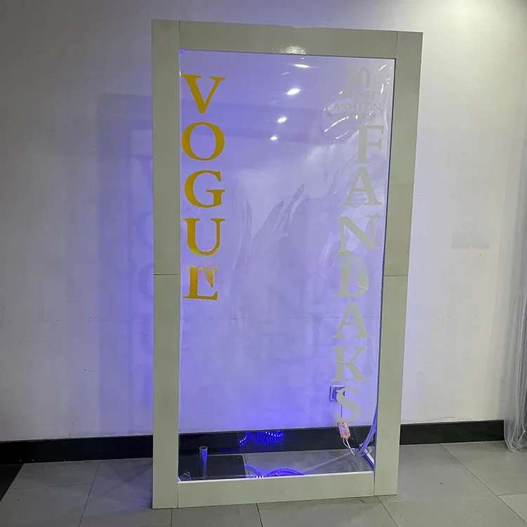 Hot Sale Vogue Led Photo Booths Photography Background Magazine Photo Booth for Wedding Event Decoration