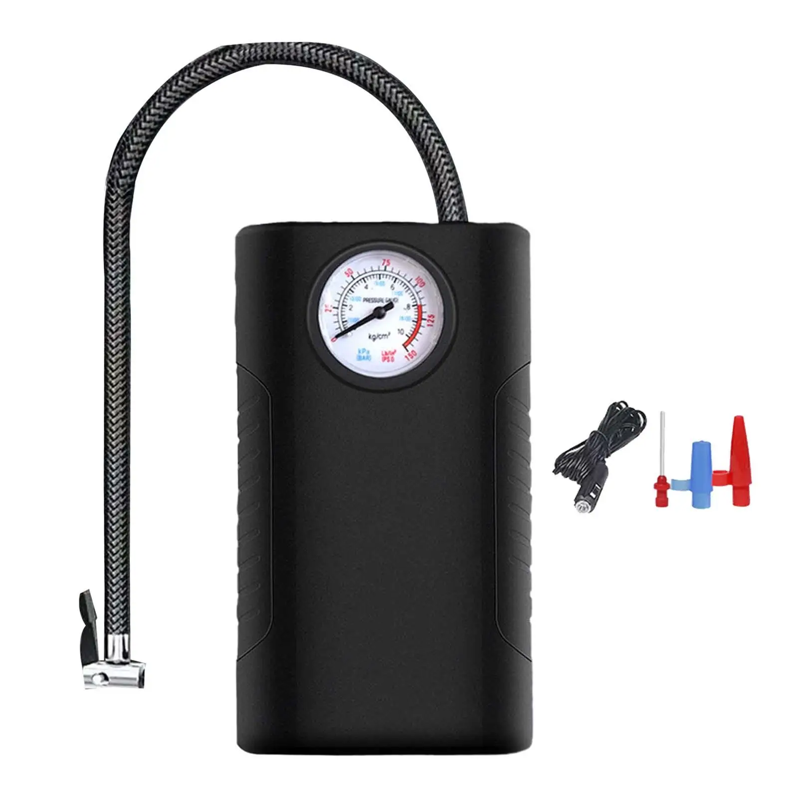 Electric Corded Car Tire Air Compressor Inflator with Pressure Gauge for Automobiles Basketball Versatile Fast Inflation