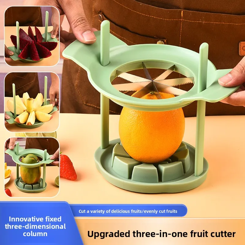 Household fruit slicer three-piece apple slicer, mango core remover, kitchen fruit and vegetable tool fruit splitter