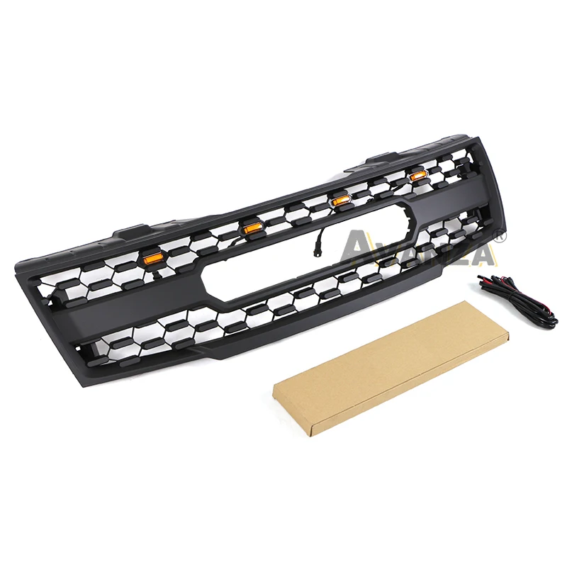 Led 조명이 있는 전면 그릴 범퍼 그릴 수정 액세서리 자동차 부품에 적합 20052006   2007 2008 닛산 프론티어 그릴