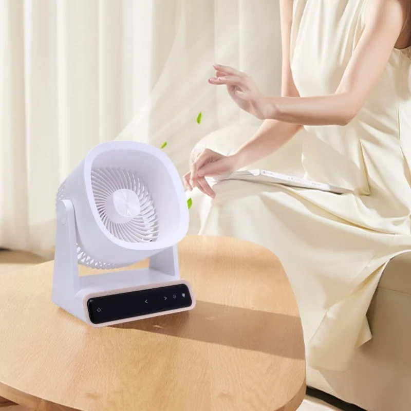 Cooling Fan Desktop Or Wall Hanging Touchscreen Quiet Fan For Bedroom Kitchen Office Camping