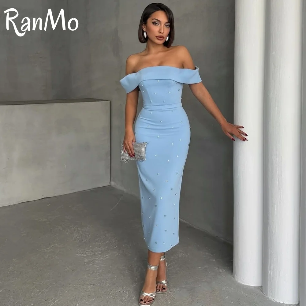

Ranmo Elegant Mermaid Gala Dress Elegant Party Dresses for Wedding Woman Rhinestone Decoration Prom Dress Luxury Customised 2025