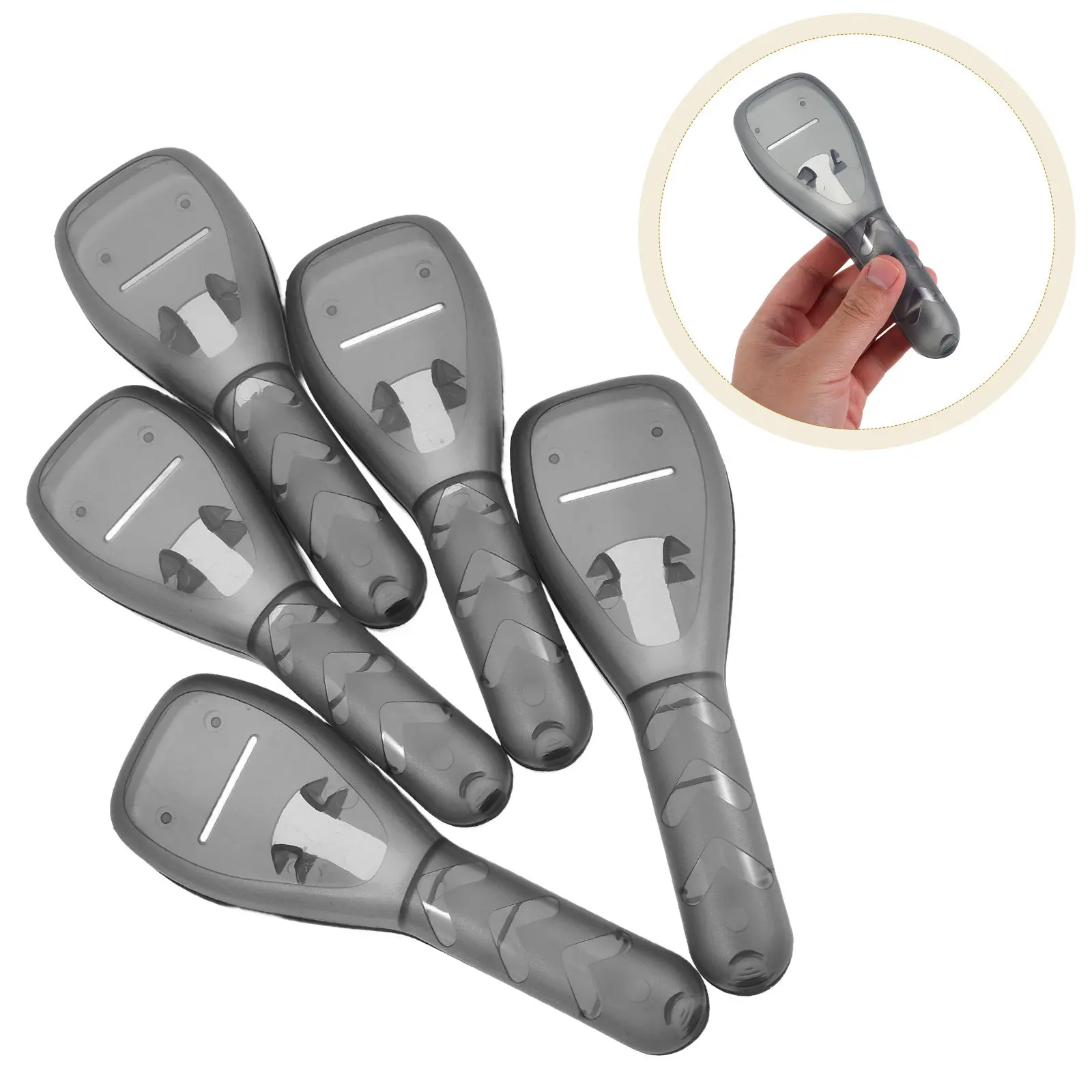 

Набор из 5 пластиковых компактных жестких футляров для ручных бритв, дорожный органайзер для хранения, портативный защитный чехол для бритв для мужчин