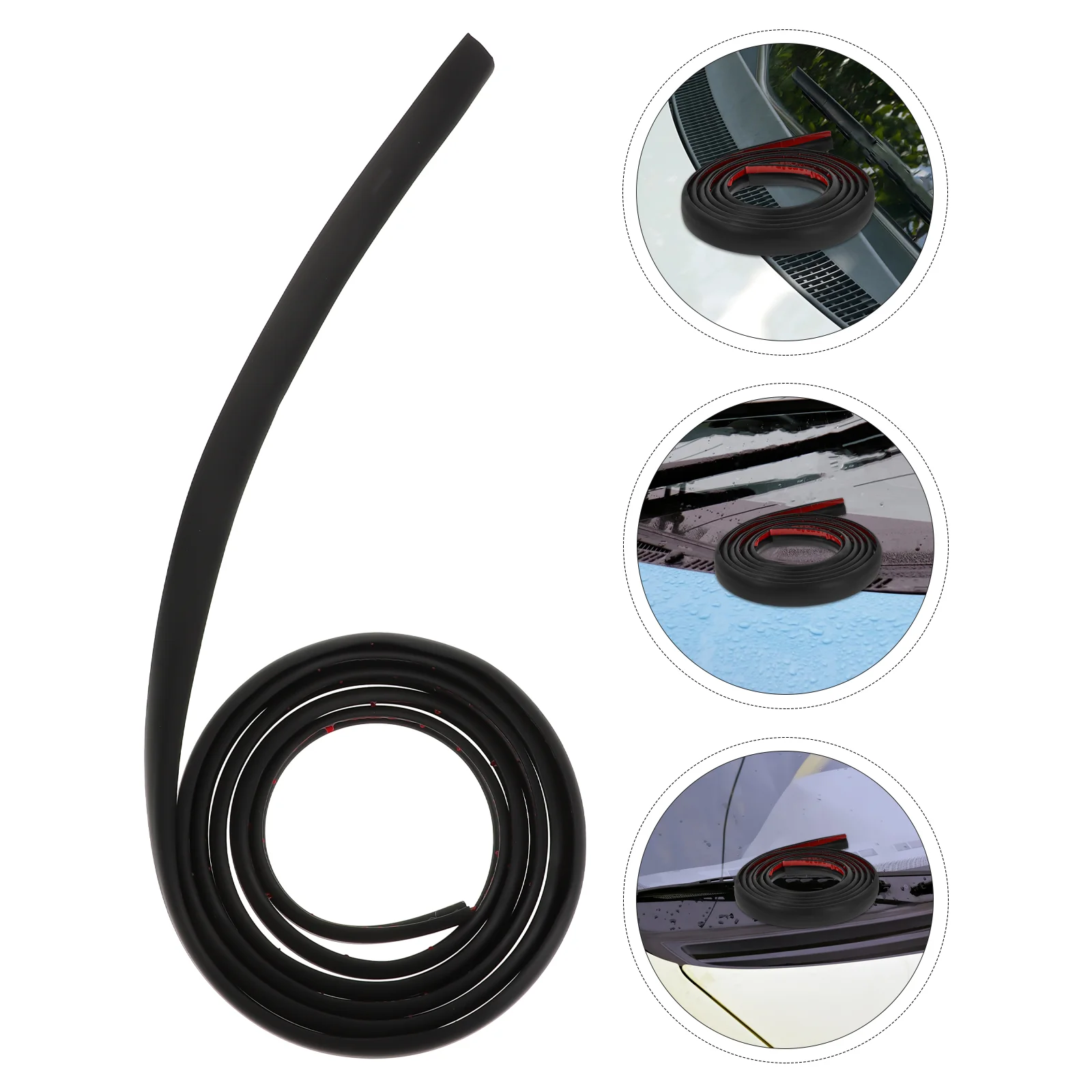 

Auto Glass Sealing Strip Window Door Rubber Car Edge Guards Soundproof Weather Protection Windshield Front Black Sunroof